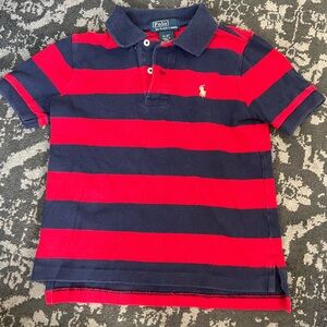 Ralph Lauren Boys Red | Blue Polo Shirt size: 4T